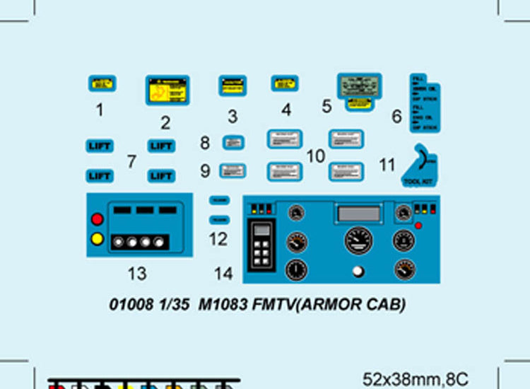 1/35 Trumpeter - M1083 FMTV Standard Cargo Truck with Armoured Cab