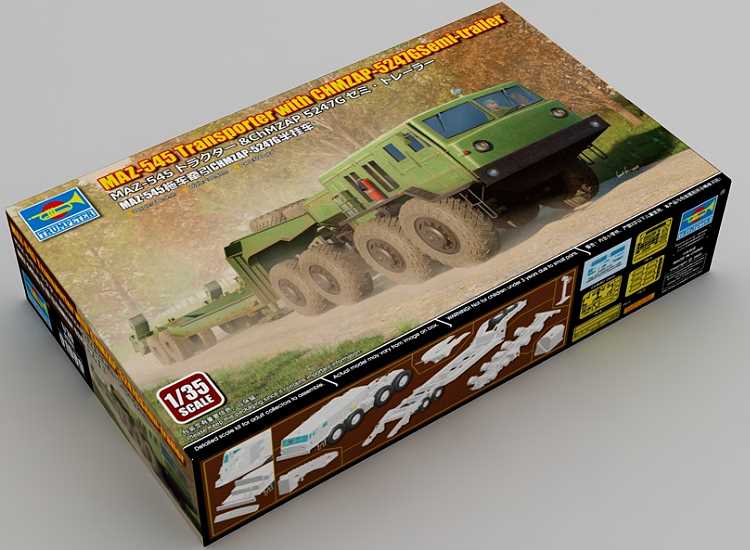 1/35 Trumpeter - MAZ-545 Transporter with CHMZAP-5247G Semi-trailer