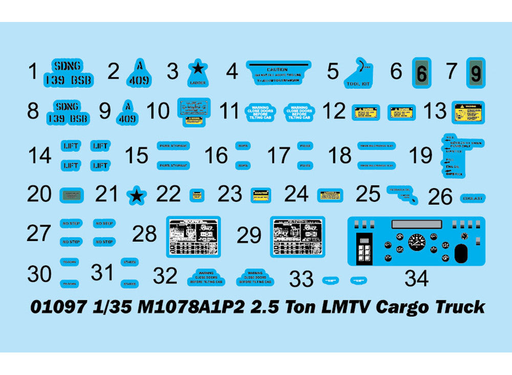 1/35 Trumpeter - M1078A1P2 2.5 Ton LMTV Cargo Truck
