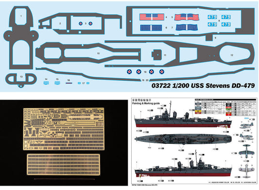1/200 Trumpeter - USS Stevens DD-479