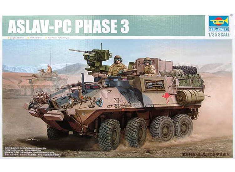 Trumpeter Modellbausatz – ASLAV PC Phase 3 (1:35) Gepanzertes Fahrzeug Der Australischen Armee