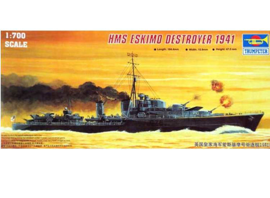 1/700 Trumpeter - HMS Eskimo (F75) Tribal Class Destroyer 1941
