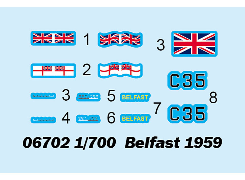 1/700 Trumpeter - Belfast 1959