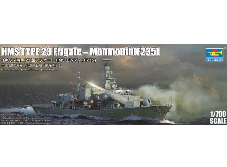 Trumpeter 06722 1/700 - HMS TYPE 23 Frigate - Monmouth(F235) – Models ...