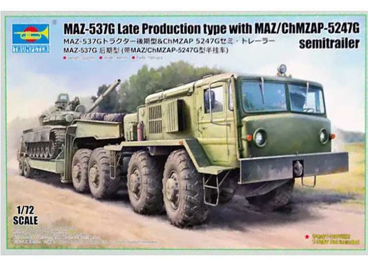 1/72 Trumpeter - MAZ-537G late type with MAZ/ChMZAP-5247G Semi-Trailer