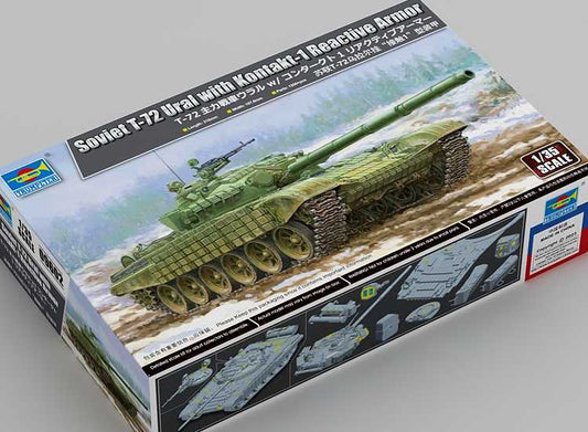 1/35 Trumpeter - Soviet T-72 Ural With Kontakt-1 Reactive Armor