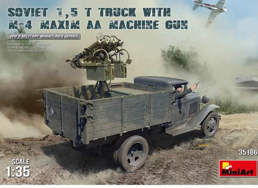 1/35 Miniart - Soviet 1.5t Truck w/ M-4 Maxim AA Gun