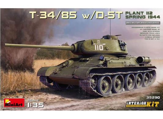 1/35 Miniart - T-34/85 w/D-5T. Plant 112. Spring 1944