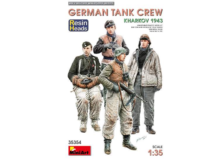 1/35 Miniart - German Tank Crew Kharkov 1943 (w/ Resin Heads)