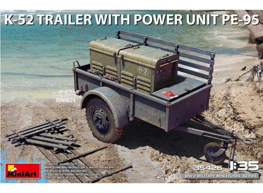 1/35 Miniart - K-52 Trailer with Power Unit PE-95 WWII