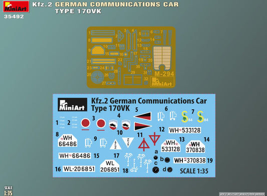 1/35 Miniart - Kfz.2 German Communications Car Type 170VK