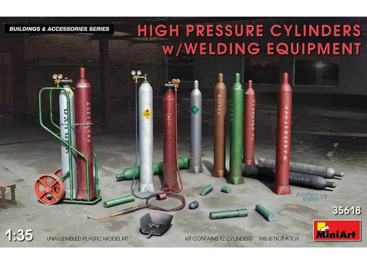 1/35 Miniart - High Pressure Cylinders w/ Welding Equip