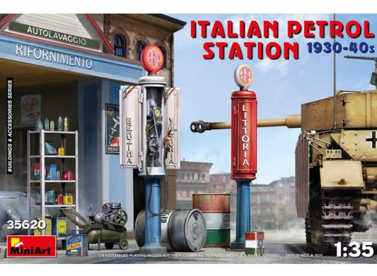 1/35 Miniart - Italian Petrol Station Accessories 1930-10940's