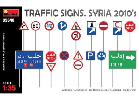 1/35 Miniart - Traffic Signs Syria 2010's