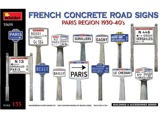 1/35 Miniart - Concrete Signs France 1930-40's Paris