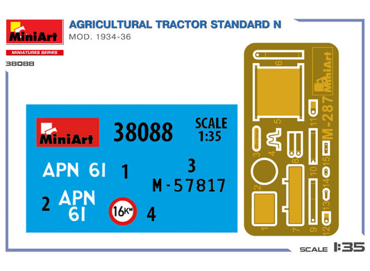 1/35 Miniart - Agricultural Tractor Standard N Mod 34-36