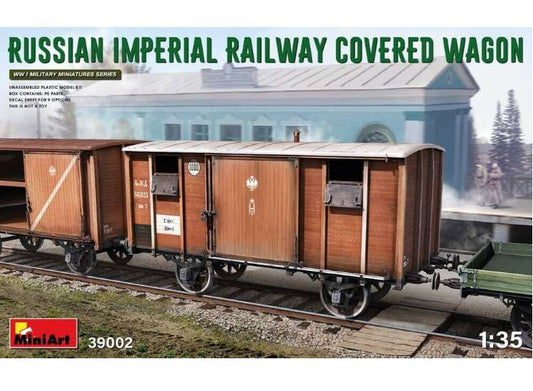 1/35 Miniart - Russian Imperial Railway Covered Wagon