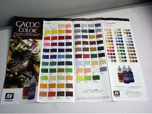 na Vallejo - Game Color - Colour Chart