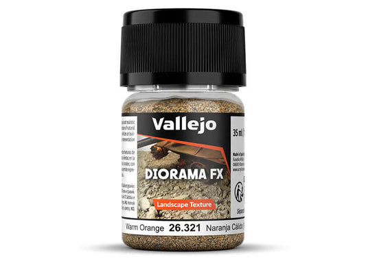 Vallejo VA26321 35ml - Landscape Texture  - Warm Orange 1-2 mm
