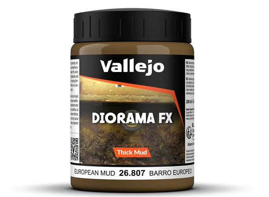 Vallejo VA26807 200ml - Diorama Thick Mud - European Mud