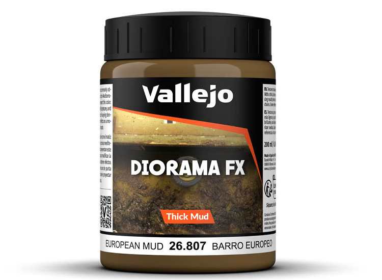 200ml Vallejo - Diorama Thick Mud - European Mud