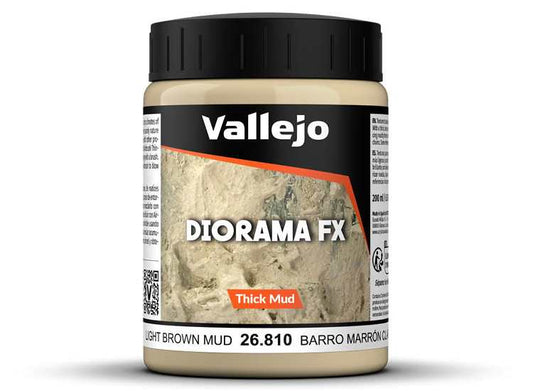 200ml Vallejo - Diorama Thick Mud - Light Brown Mud