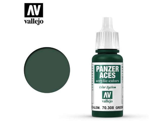 17ml Vallejo - Panzer Aces - 308 Green Tail Light