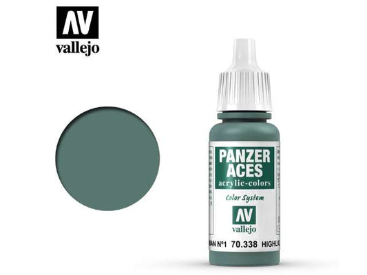 17ml Vallejo - Panzer Aces - 338 Highlight German Tank Crew I (Feldgrau)