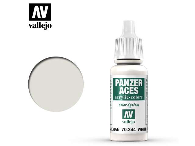 17ml Vallejo - Panzer Aces - 344 White (German Winter Tank Crew)