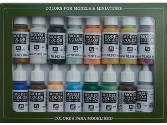 17ml x 16 Vallejo - Model Color Set - Naval  Steam Era
