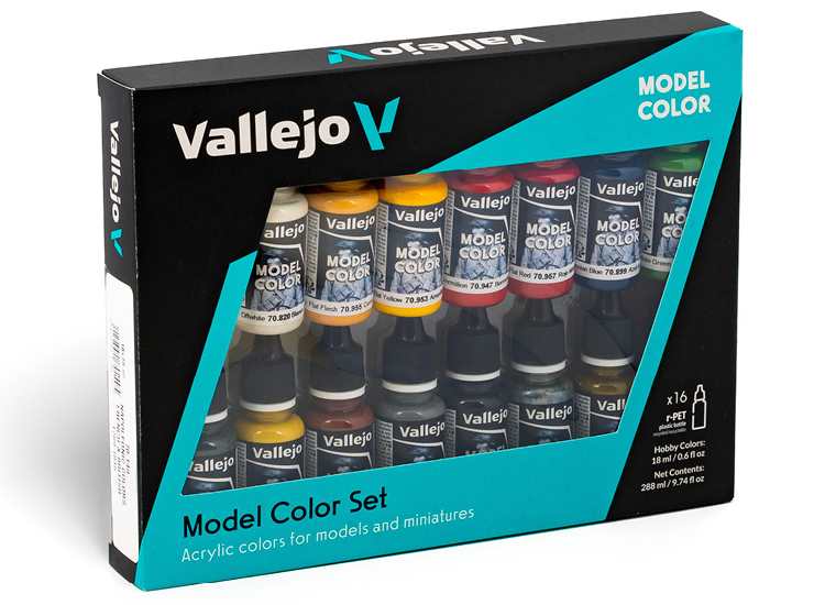 18ml x16 Vallejo - Model Color Acrylic Paint Set Napoleonic French & British 1815