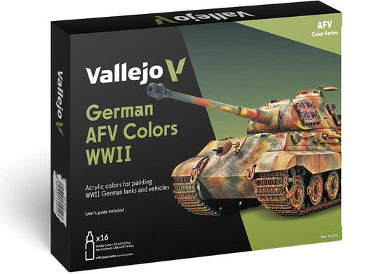 18ml x16 Vallejo - Model Color Acrylic Paint Set - German AFV WWII