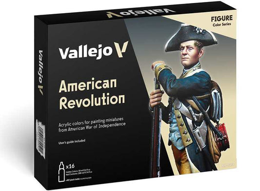 18ml x16 Vallejo - Model Color Acrylic Paint Set - American Revolution