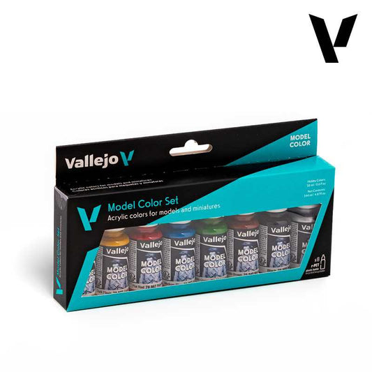 Vallejo VA70260 18ml x8 - Model Color Acrylic Paint Set - Wargames Basics