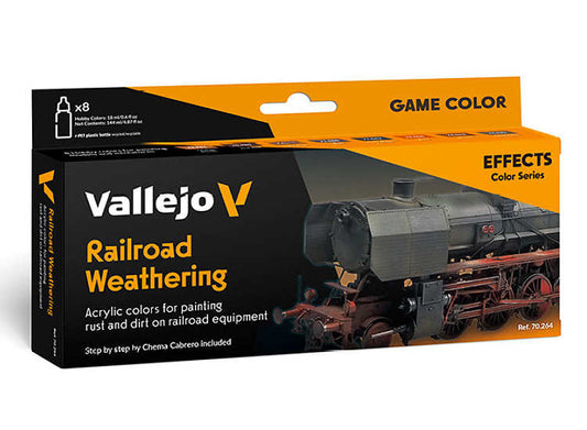 18ml x8 Vallejo - Railroad Weathering