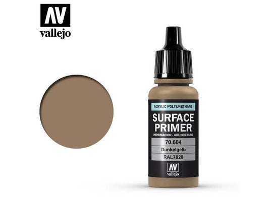 17ml Vallejo - Polyurethane Primer - German Dark Yellow RAL 7028