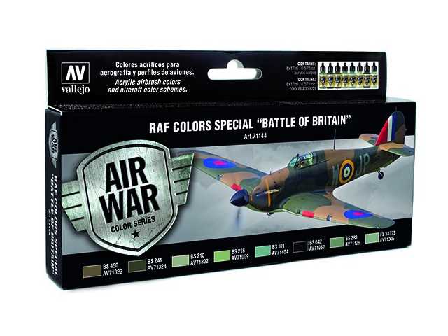 17ml x8 Vallejo - Model Air Set - Battle of Britain RAF Colours Special