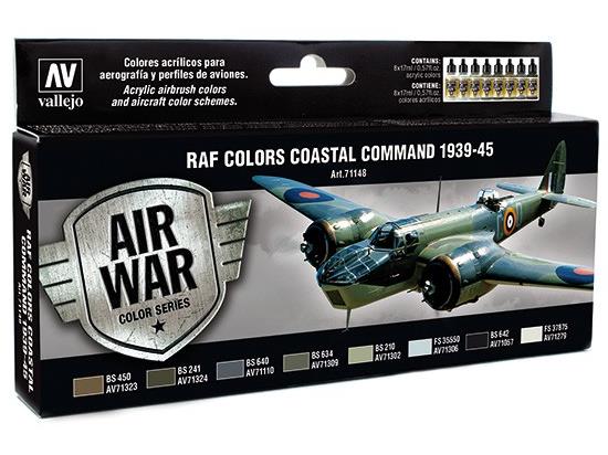 17ml x 8 Vallejo - Model Air Set - RAF Colours Coastal Command 1939-1945