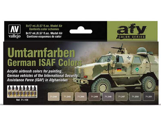 17ml x 8 Vallejo - Model Air Set - German ISAF Colour Set