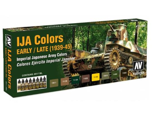 17ml x 8 Vallejo - Model Air Set - IJA Imperial Japanese Army Colours