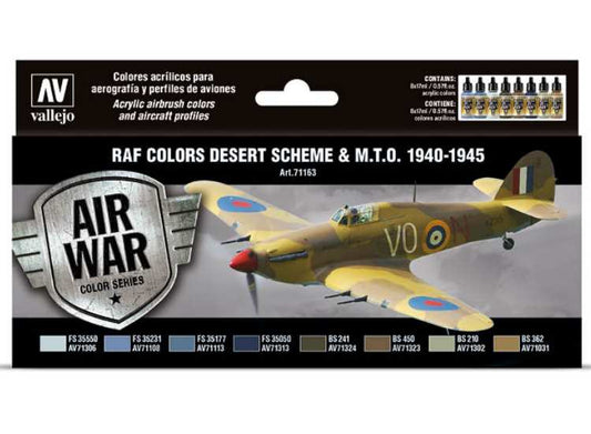 17ml x 8 Vallejo - Model Air Set - WWII RAF Desert