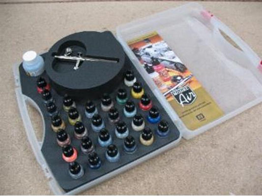 NA Vallejo - Model Air - Basic Colours and Airbrush Set