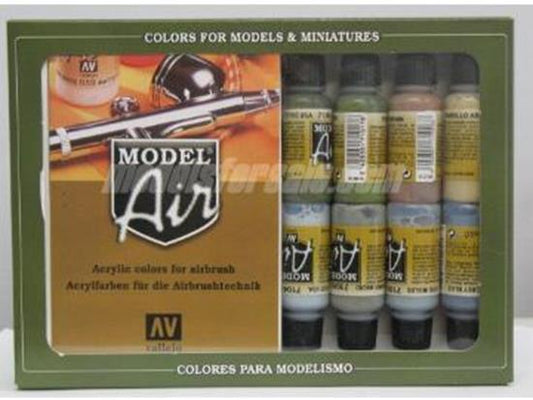 17ml x16 Vallejo - Model Air Set - WWII Allied Colours (x16)