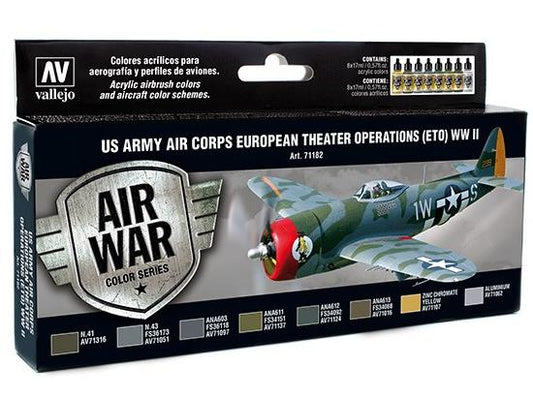 17ml x 8 Vallejo - Model Air Set -  US Air Corps ETO WWII