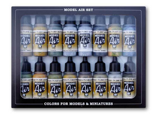 17ml x16 Vallejo - Model Air Set - WWII USAAF Aircraft