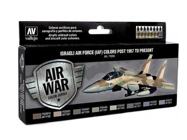 17ml x 8 Vallejo - Model Air Set - Israeli AF 1967 to Present