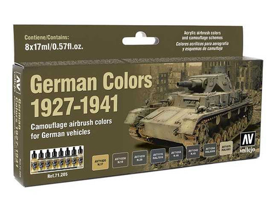 17ml x 8 Vallejo - Model Air Set - German Colours 1927-1941