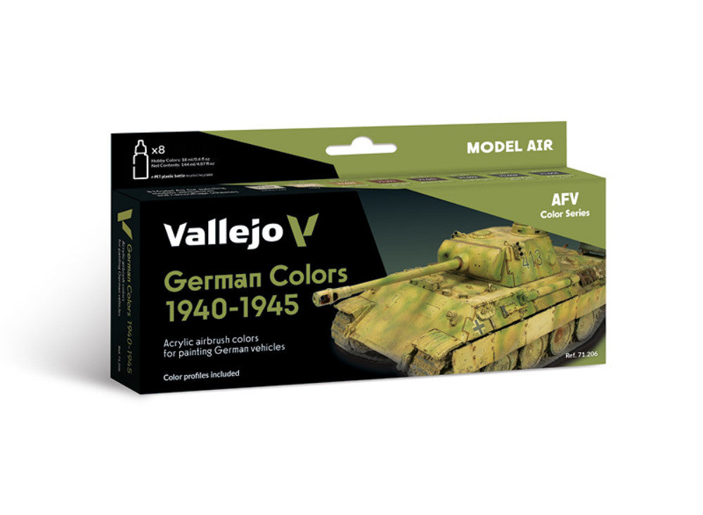 18ml x8 Vallejo - Model Air Set - German Colors 1940-1945