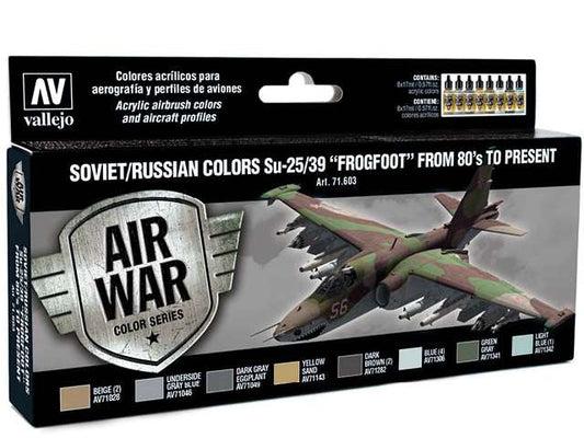 17ml x8 Vallejo - Model Air Set - Soviet/Russian Colours SU-25/39 Frogfoot from 80’S to Present
