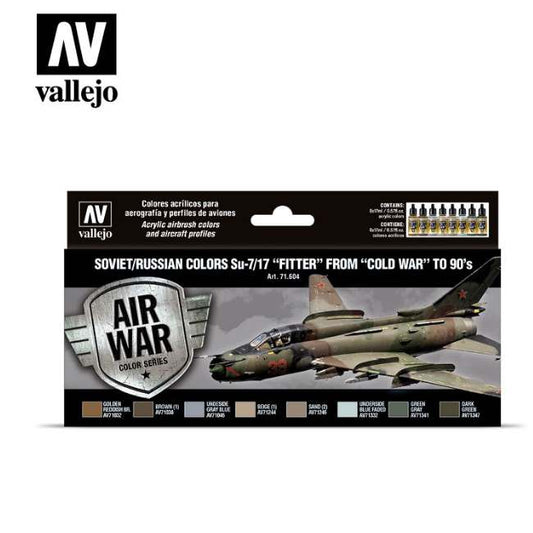 17ml x 8 Vallejo - Model Air Set - Soviet Su-7/17 Fitter Cold War to the 90's